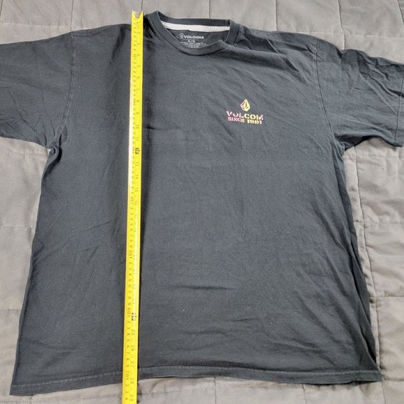 Volcom Peace Is Progress Mens XL Black Short Sleeve Tshirt Casual Outdoors Comfo - Picture 7 of 8